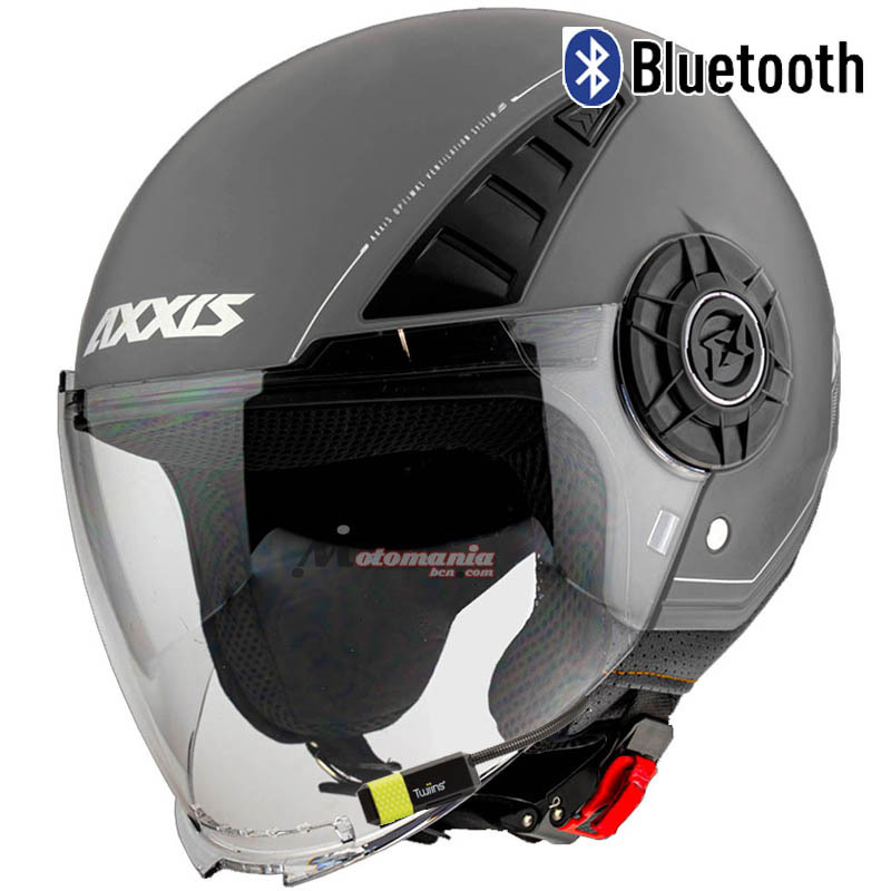 comerciante Currículum virtud Casco AXXIS Metro Air Solid Titanio Mate Bluetooth - Motomania