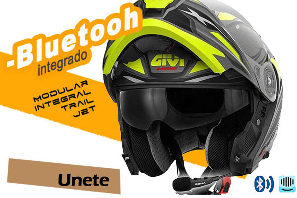 Ahora comunicarte en tus trayectos en moto será muy fácil con los cascos de moto con el bluetooth incorporado.